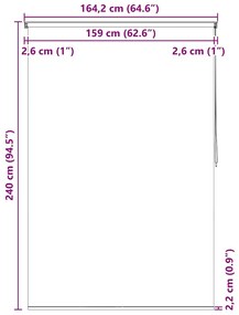 Estore de rolo para o duche 160x240 cm estrelas-do-mar