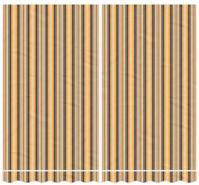 Tecido de substituição para toldo 3x2,5 m riscas multicor
