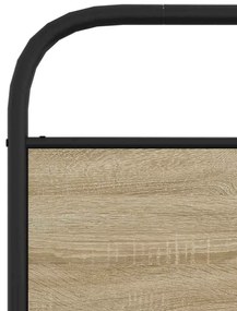 Estrutura cama s/ colchão derivados de madeira carvalho fumado