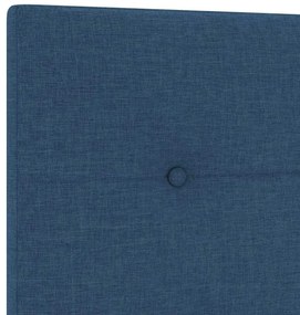 Cabeceira LED Estofada com Botões Azuis de 90 cm