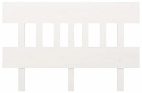 Cabeceira de cama 153,5x3x81 cm pinho maciço branco