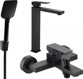 Mexen Uno Conjunto de banho R62, preto - 71413R62-70