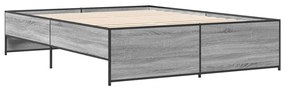 Estrutura de cama 160x200 cm derivados de madeira/metal