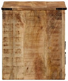 Mesa de cabeceira 45x40x45 cm madeira de mangueira maciça