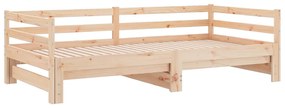 Estrutura sofá-cama de puxar sem colchão 80x200 cm
