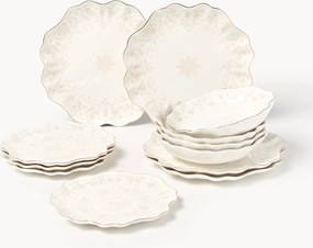 Conjunto de loiça de Natal Lumos, 4 pessoas, conjunto de 12
