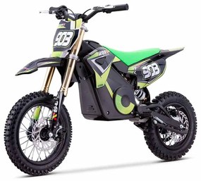 Mini moto elétrica para crianças MINICROSS 1100W Roan 903 motor eléctrico Brush 12/10" Verde