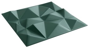 Painéis de parede 12 pcs 50x50 cm 3 m² XPS diamante verde
