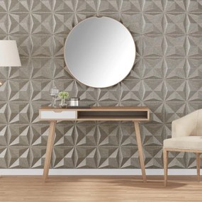 Painéis de parede 24 pcs 50x50 cm 6 m² XPS origami betão
