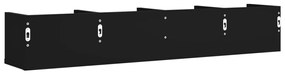 Armários de parede 2 pcs 99x18x16,5 cm derivados madeira preto