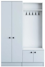 Hall Stand M5 – Branco – 119,6 cm x 182,8 cm x 37,3 cm