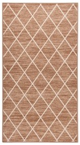 vidaXL Tapete/passadeira 80x150 cm castanho-claro