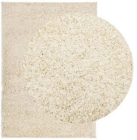 Tapete shaggy de pelo alto PAMPLONA 240x340 cm dourado