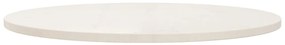 Tampo de mesa pinho maciço Ø90x2,5 cm branco