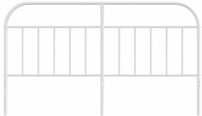 Cabeceira de cama 160 cm metal branco