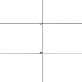 Vedação de jardim 50 m 80 cm aço galvanizado