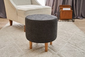 Pouffe Findik Gabbana – Antracite e Cobre – 40x42x40 cm