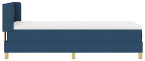 Cama Box com Colchão - Azul, 80 x 200 cm, Tecido