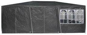Tenda de Festa com 10 Lados Antracite 6x4 m PE