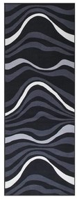 vidaXL Tapete/passadeira 80x250 cm preto