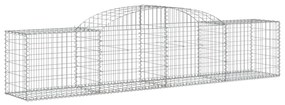 Cestos gabião arqueados 12pcs 300x50x60/80 cm ferro galvanizado