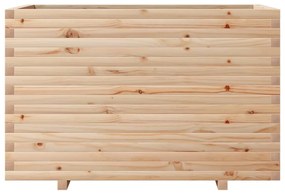 Vaso/floreira de jardim 110x60x72 cm madeira de pinho maciça