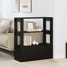 vidaXL Buffet Carvalho preto 30 x 80 x 90 cm Madeira processada