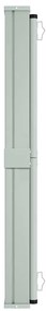 Toldo lateral retrátil para pátio 600x160 cm cor creme