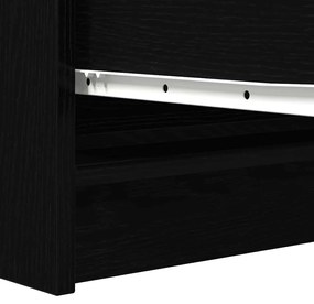 Aparador 100x35x76 cm derivados de madeira carvalho preto