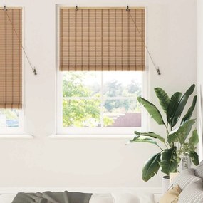 vidaXL Persianas e Sombras para Janela Marrom Claro 110 x 220 cm Bambu