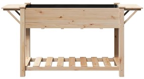 Planta com Prateleiras vidaXL 155x59x76 cm Madeira de Pinho