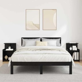 vidaXL Cômodas de Cama 2 pcs Carvalho Preto 40x35x60 cm Madeira Engenheirada