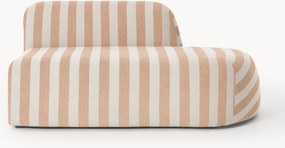 Módulo com chaise longue às riscas Wolke