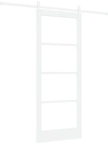 Porta Deslizante vidaXL com Conjunto de Hardware Branca 83x202 cm Made