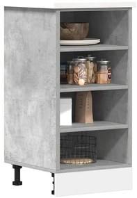 vidaXL Armário inferior “Riga” 40x44,5x81,5cm cinzento cimento