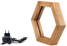 Candeeiro de Mesa KN07 – Castanho – 30 x 26 x 5 cm