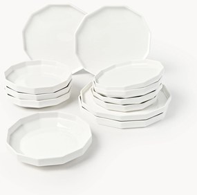 Conjunto de loiça em porcelana Angoli, 4 pessoas (12 uni.)