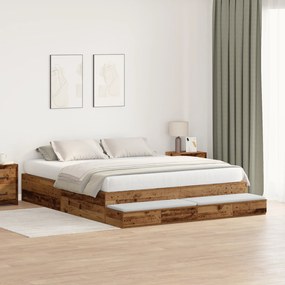 Estrado de Cama Madeira Antiga 200x200 cm