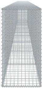 Cesto gabião com cobertura 900x50x100 cm ferro galvanizado