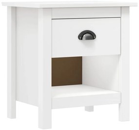 Mesas cabeceira Hill 2 pcs 46x35x49,5cm pinho maciço