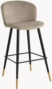 Cadeira de bar em veludo Volante