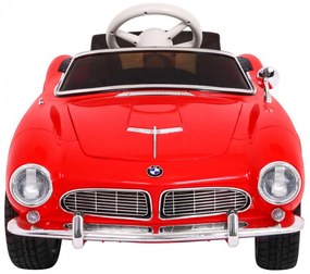 Carro elétrico para Crianças 12V BMW 507 Retro Rodas Eva, Assento de couro Vermelho