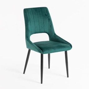 Cadeira Komi Veludo - Verde