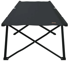 Cama dobrável com bolsa de transporte, preta, em tecido Oxford 600D