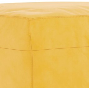 Banco 70x35x41 cm veludo amarelo