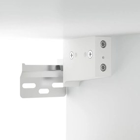 Armários parede 2pcs 100x36,5x35 cm derivados de madeira branco