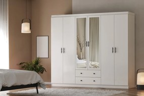 Guarda-roupa Lavinia - Branco - 210x210x50 cm