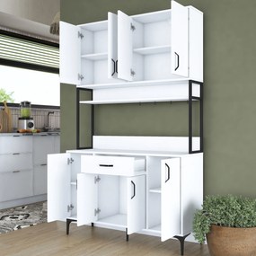 Armário Multiusos JE127 – Branco – 120x198,6x40 cm