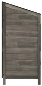 Abrigo de jardim 55x52x112 cm madeira de abeto maciça antracite