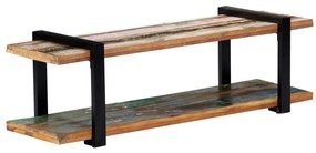 Móvel de TV 130x40x40 cm madeira recuperada maciça